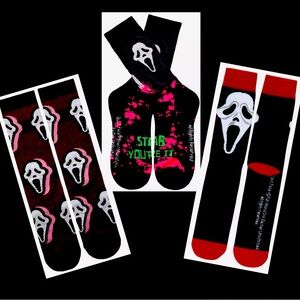 Scream Ghost Face Socks Bundle
